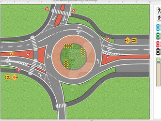 Roundabout vector