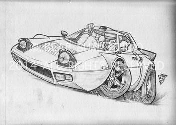 Lancia Stratos Pencil