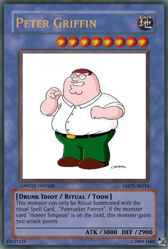 peter griffin yugioh card Family Guy joins the battle : r/customyugioh