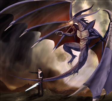 Bahamut and Squall