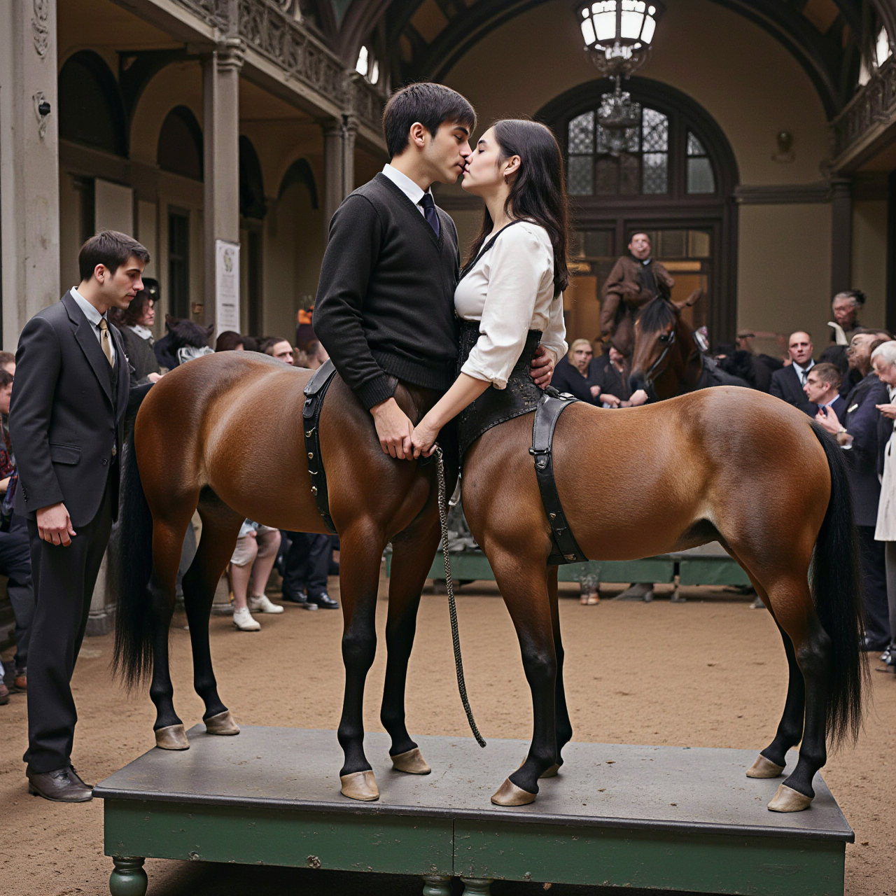 Kissing Centaurs By OrbisCentauris On DeviantArt kissing-centaurs-by-orbiscentauris-on-deviantart