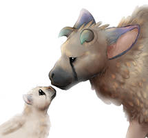 The Last Guardian - Trico and Trico Pup