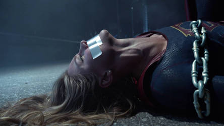 Supergirl (Melissa Benoist) gagged