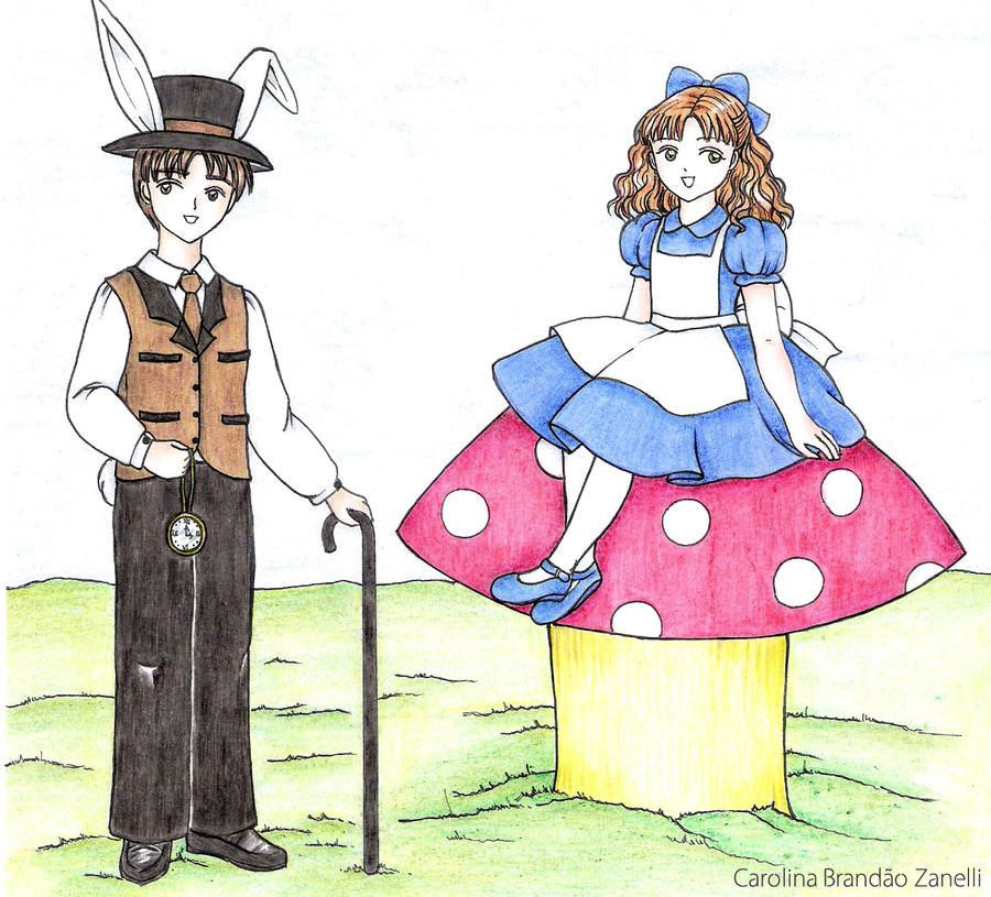 Makoto and Yumi in Wonderland