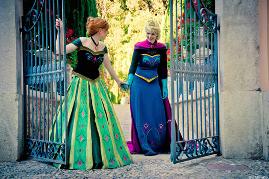 Elsa and Anna- We'll laugh and talk all evening