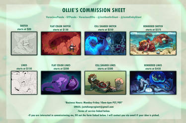 New Commission Sheet - COMMISSIONS OPEN!!