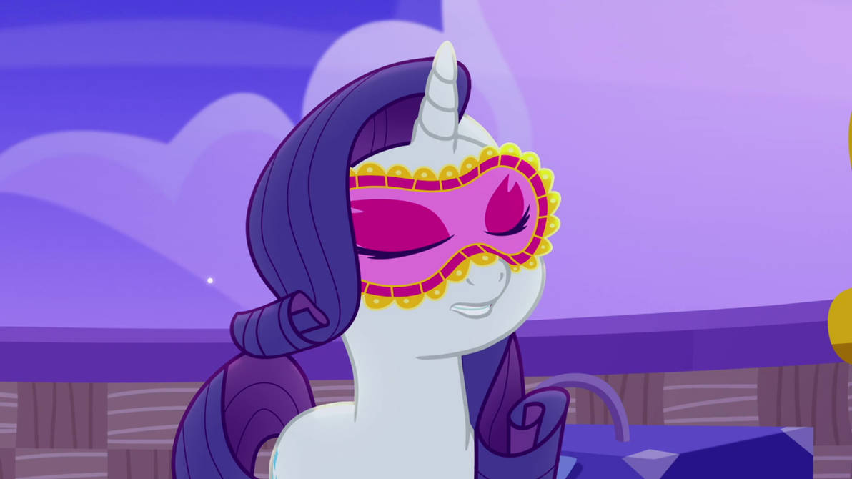 Masked Rarity Mlp Rarity sleep mask 2 by HeroMan655 on DeviantArt