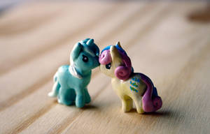 Tiny Lyra and Bon Bon from My Little Pony