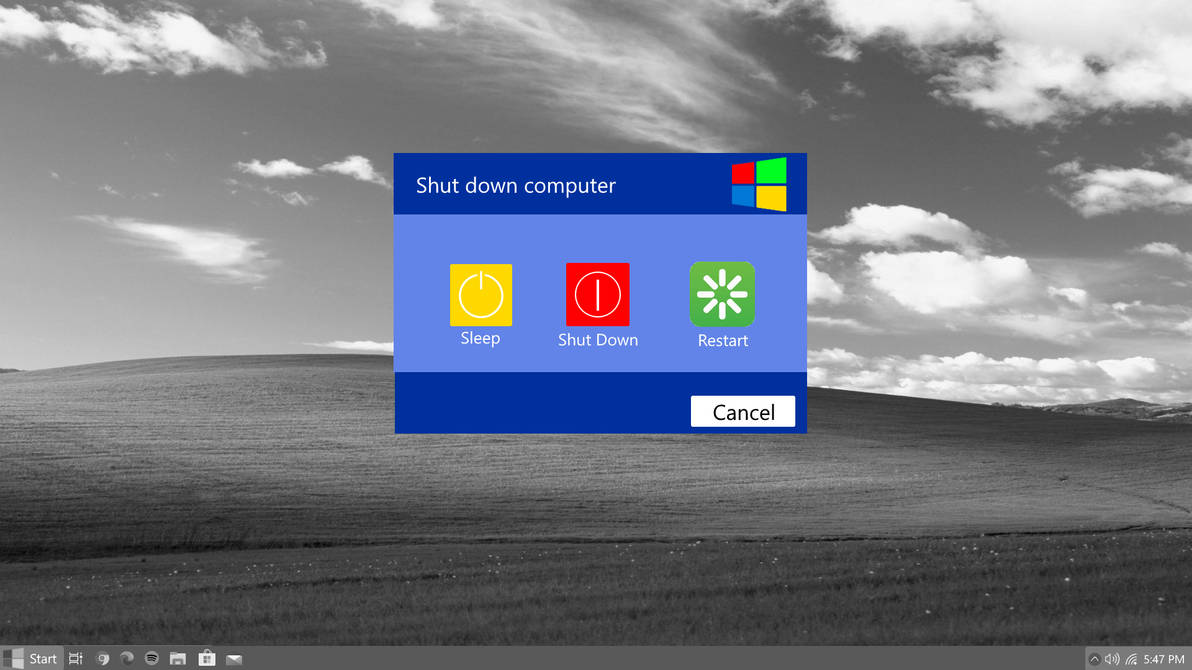 Windows XP Modern - Shutdown Menu by tyson67roberts on DeviantArt