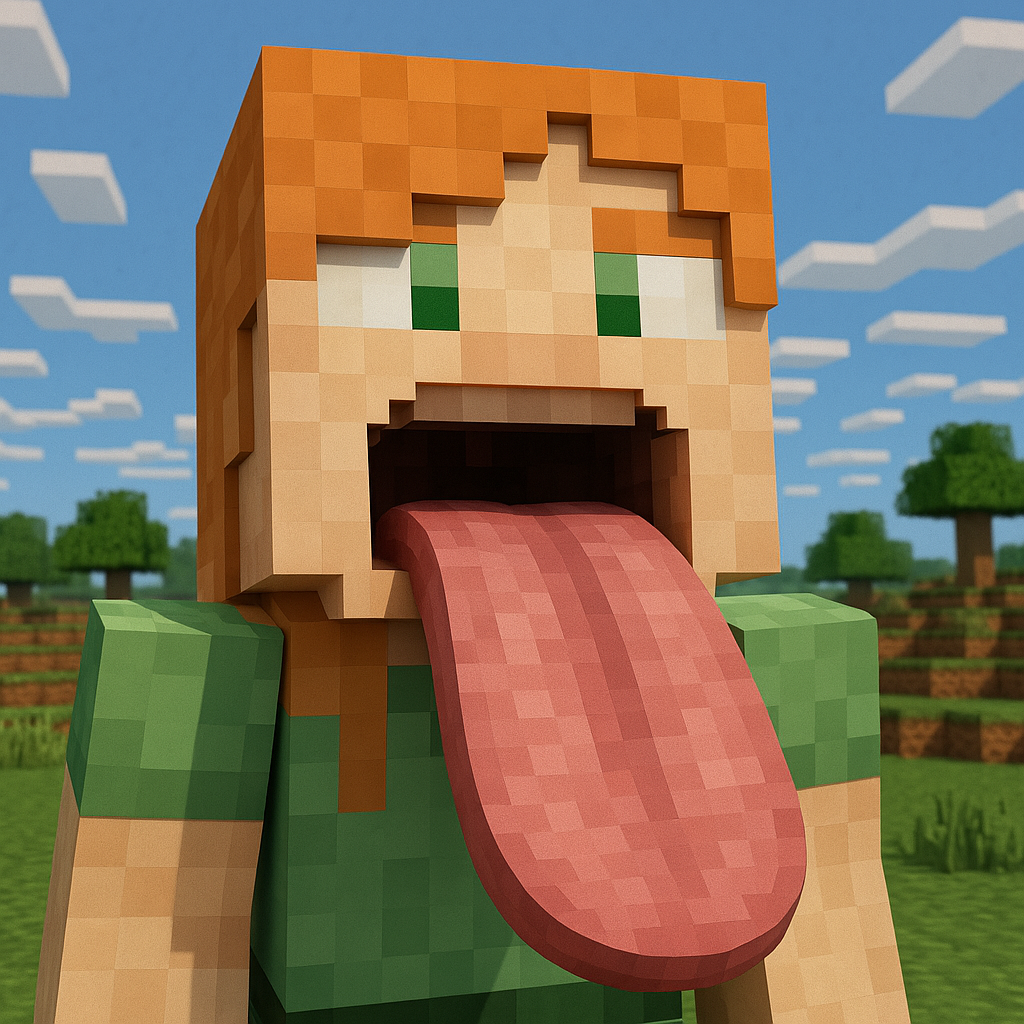 Alex 059 minecraft alex tongue out by jldalfiume on DeviantArt