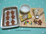 Miniature Gingerbread Men Prep Board by ilovelittlethings