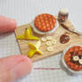 Dollhouse Miniature Banana Waffles with Nutella
