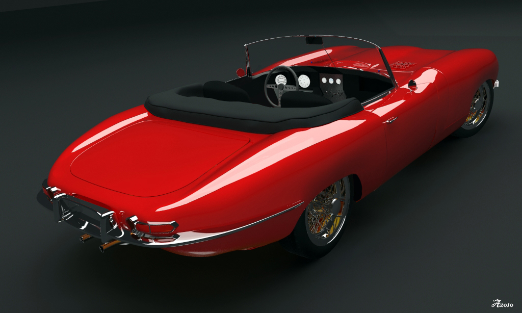 Jaguar E-Type 1961 Scene 4C