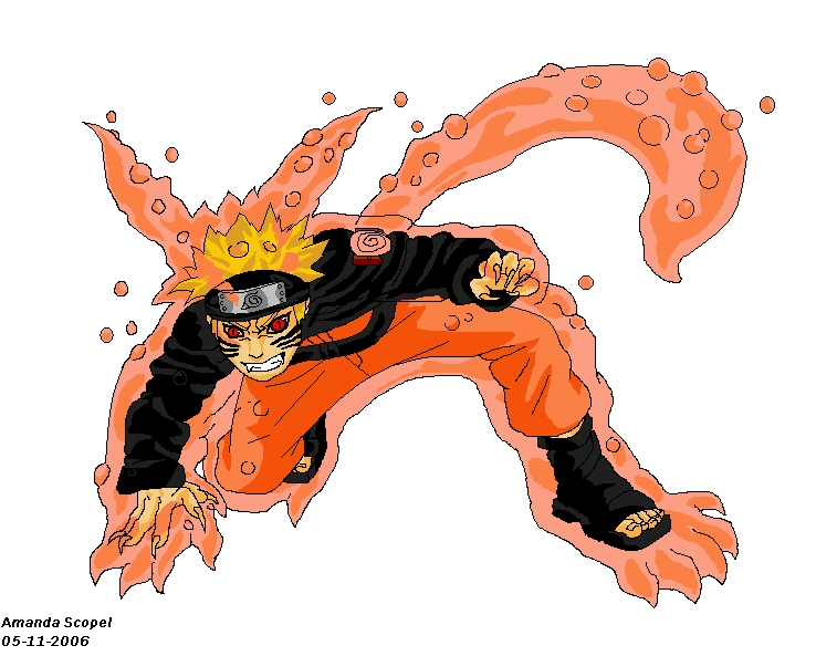 Como Desenhar Naruto Kyuubi Mode (Naruto Shippuden) Desenha fácil 