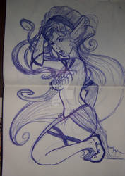 Pin up sketch