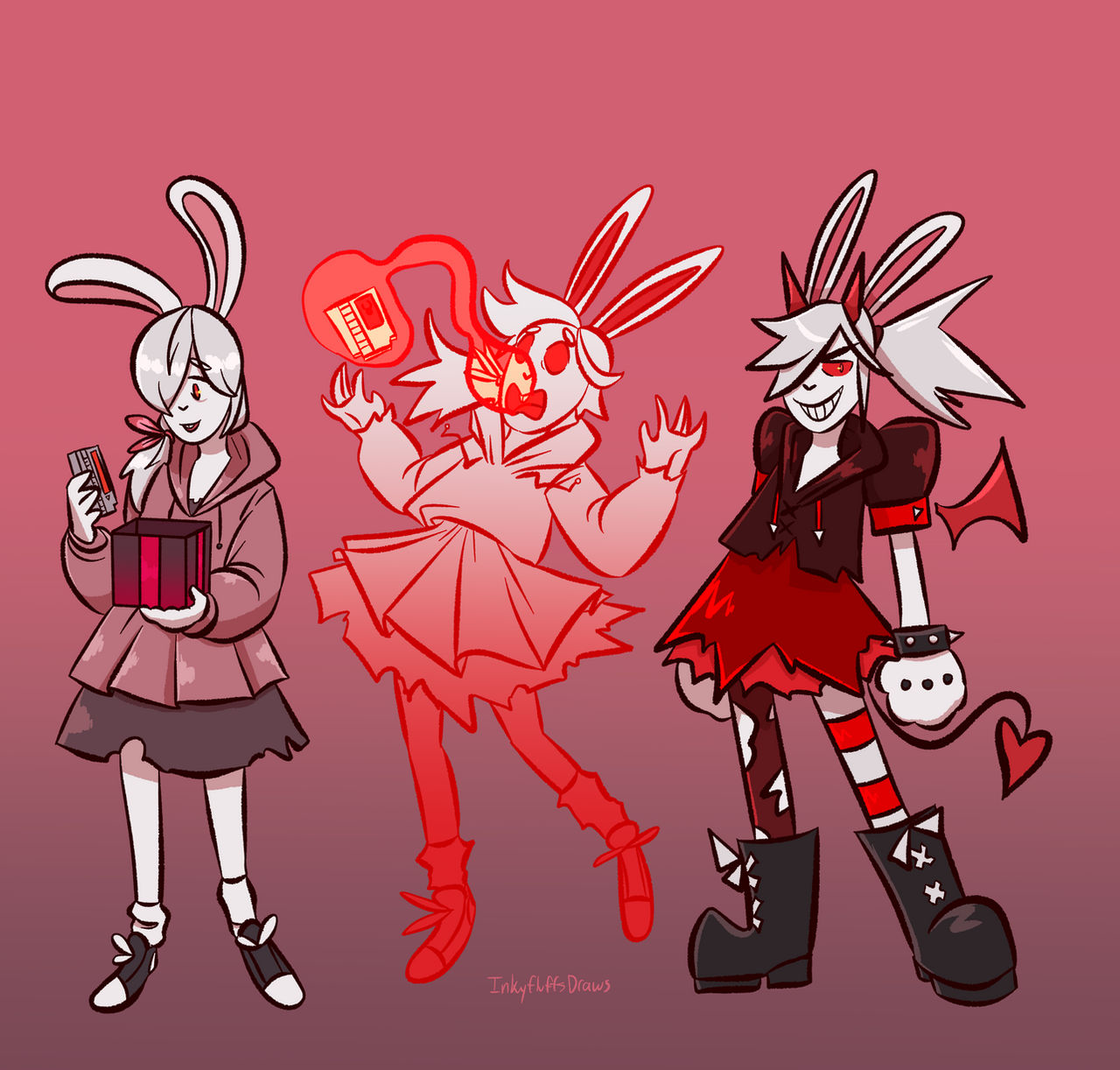Inky Devil GIFT23 - Naughty Devil by inkyfluffdraws on DeviantArt