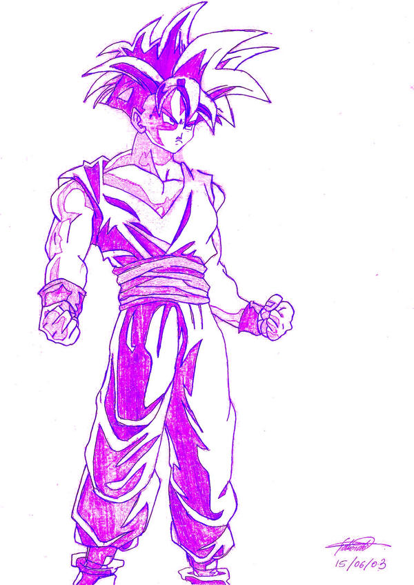 Gohan Writing Gohan by versaillesterurox on DeviantArt