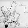 Homer,Bart Simpson
