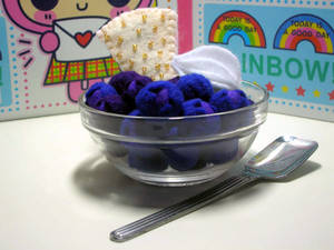 Felt Blueberry Dessert