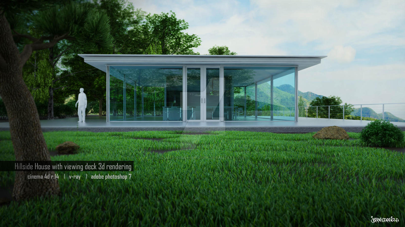 Hillside House 3d Modeling / Rendering