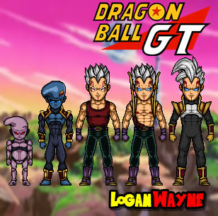 Dragon Ball GT - Vegeta Vs Baby Gohan & Baby Goten 