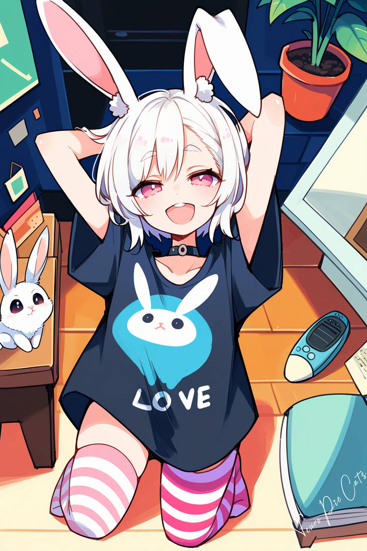 Rabbit Girl by NeuroPieCats on DeviantArt