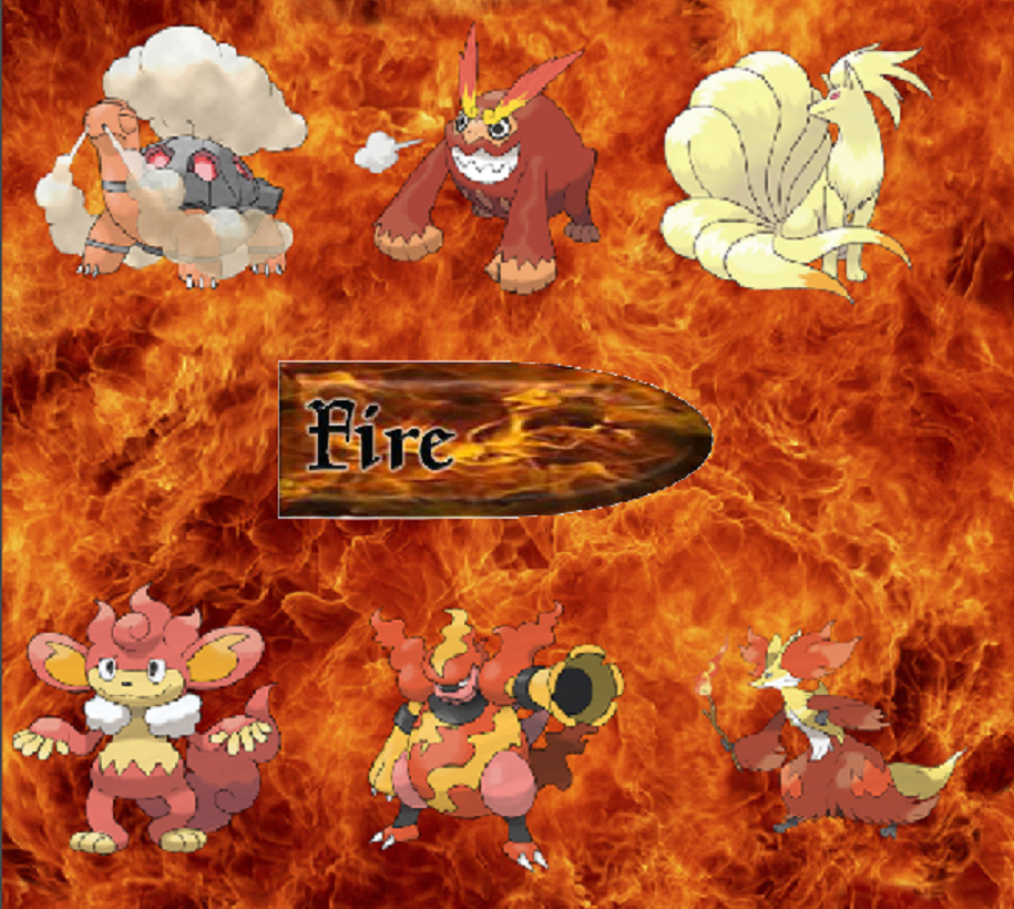 My Fire Pokemon Team by Amelia411 on DeviantArt