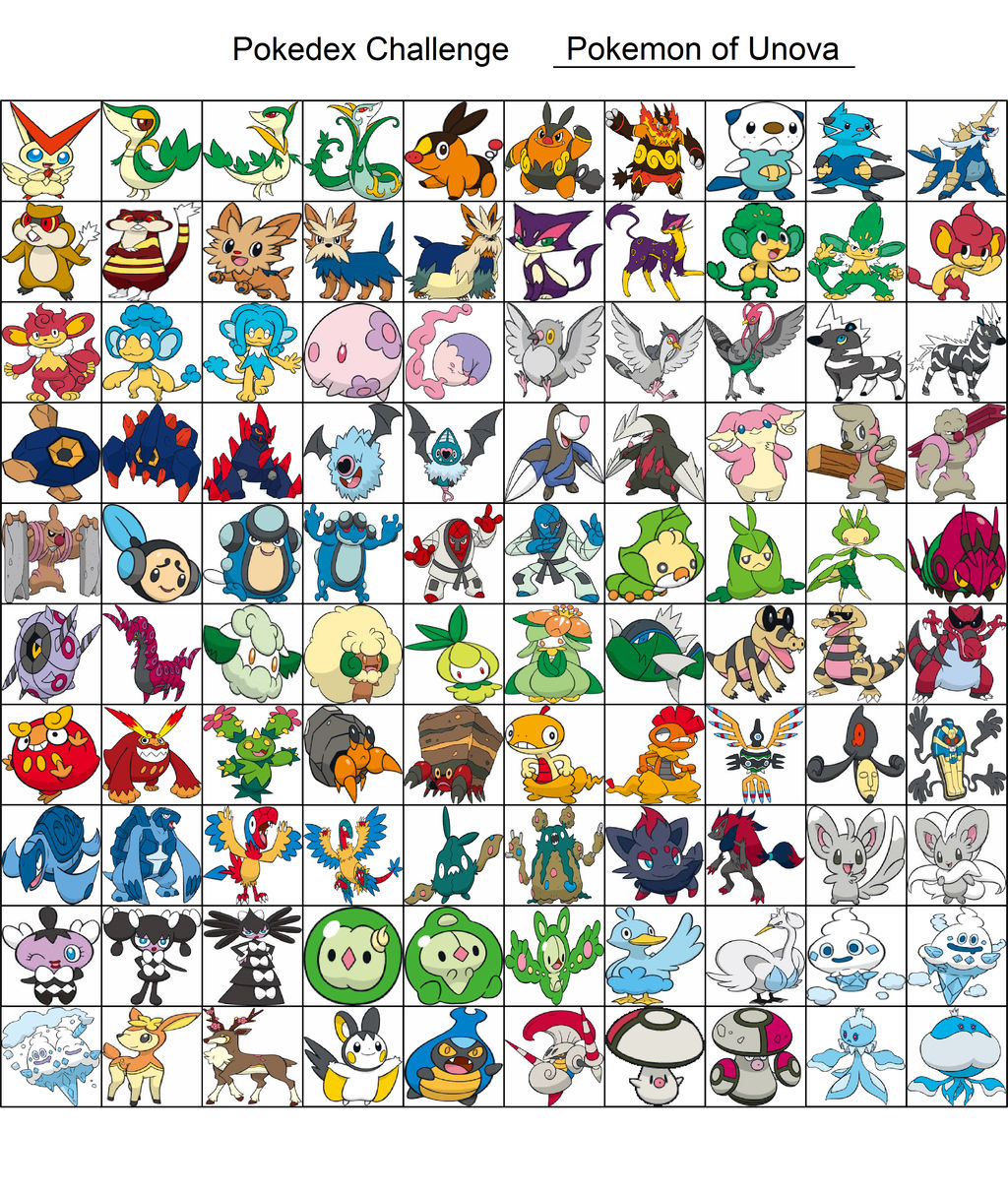 Pokemon of Unova part 1 by Amelia411 on DeviantArt