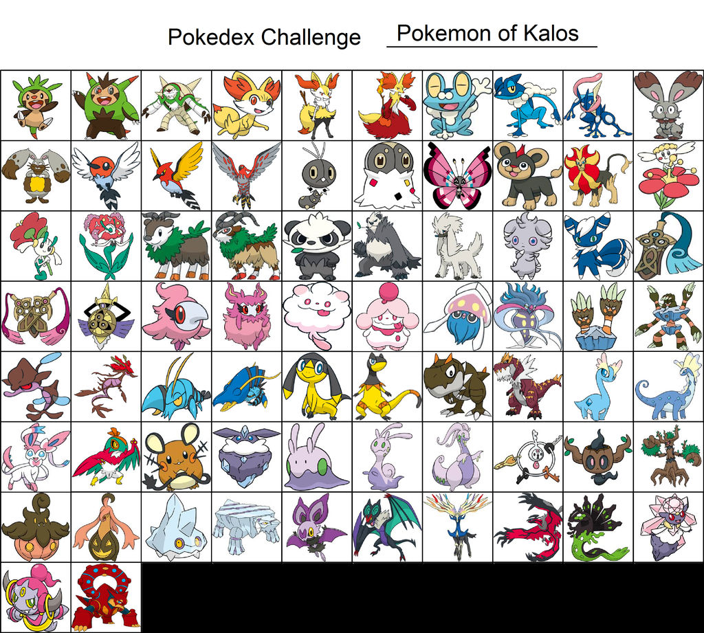My Kalos Pokedex! A part of my pokemon collection!