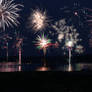 Fireworks-Lake Composite
