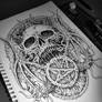 Skull pentagram