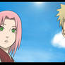 Colorisation Naruto et Sakura