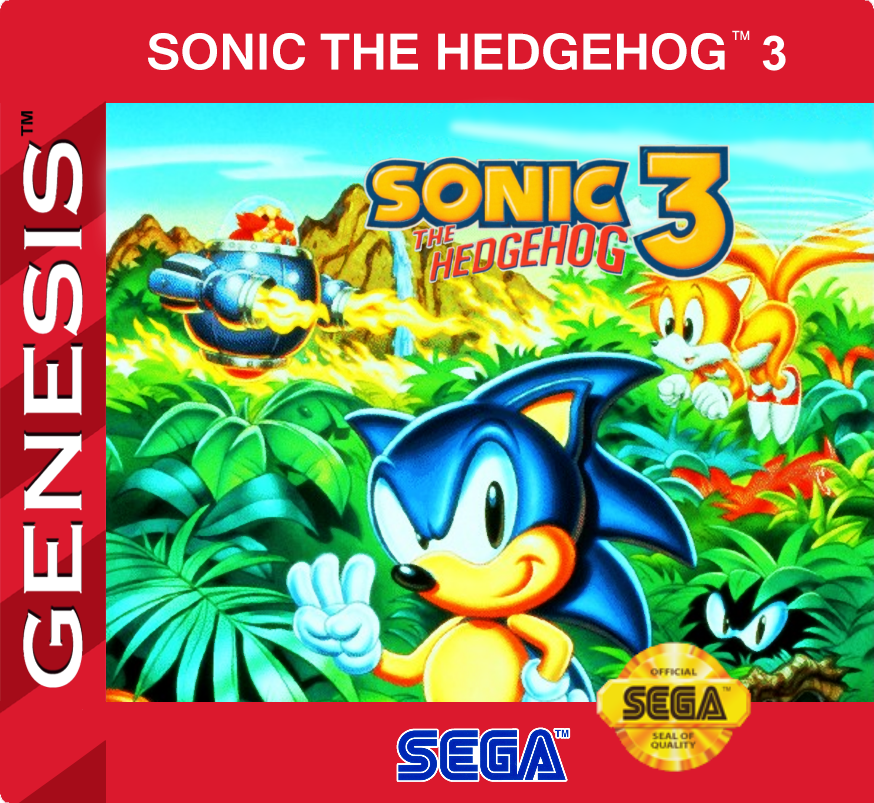 Sonic 3 The Hedgehog Label Sega Genesis by TotalMark on ...