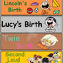 Loud House Birth Stories Title Cards