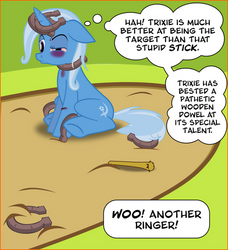 Trixie is the Best at Horseshoes