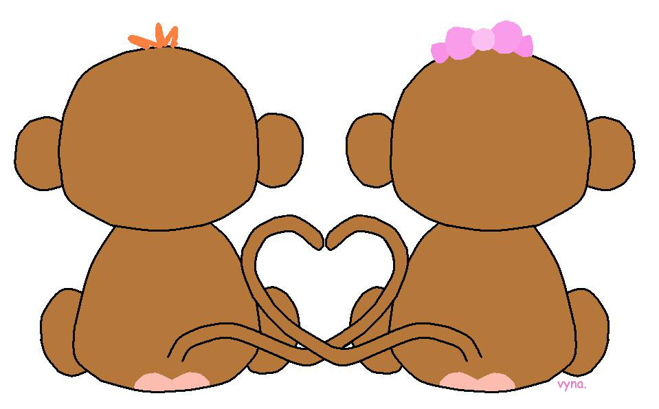 monkeys in love by freakiichild on DeviantArt monkeys in love by freakiichild on DeviantArt