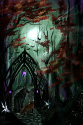 *COMMISSION* Gothic Enchanted Forest