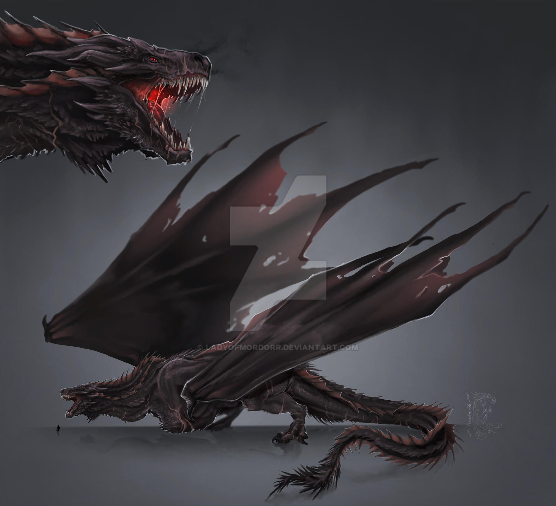 Balerion The Black Dread By LadyOfMordorr On DeviantArt balerion-the-black-dread-by-ladyofmordorr-on-deviantart