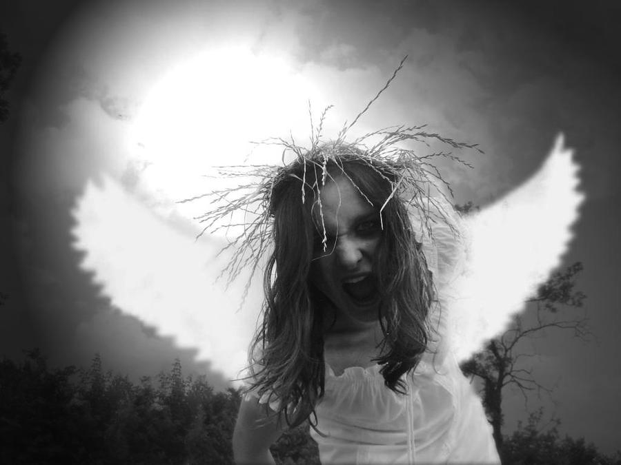 Angel Eye Rage aggressive angel by ewoj on DeviantArt