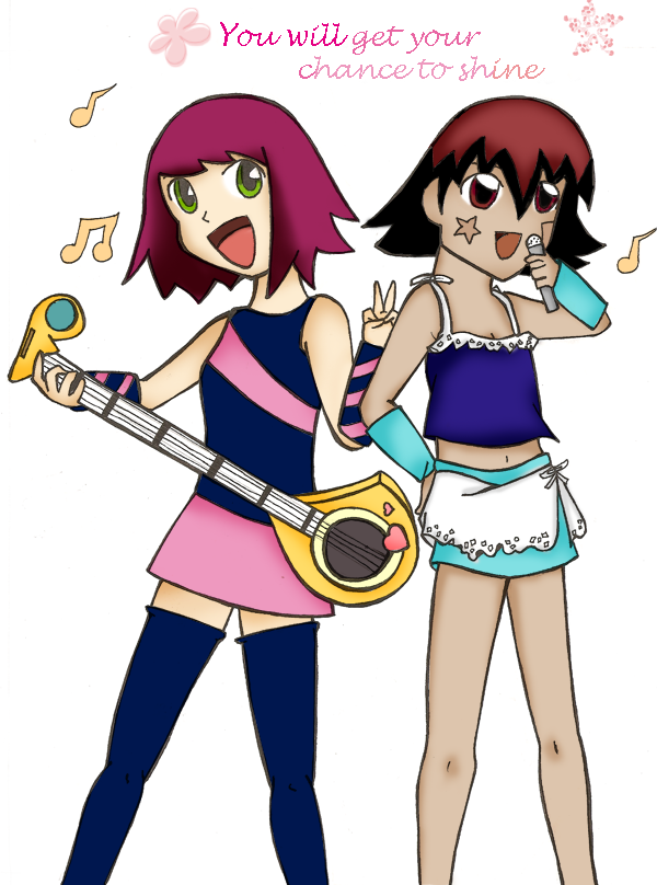 Molly and Misora singing