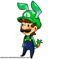 Chibi Bunny Luigi