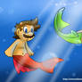 Merman Luigi and Mario