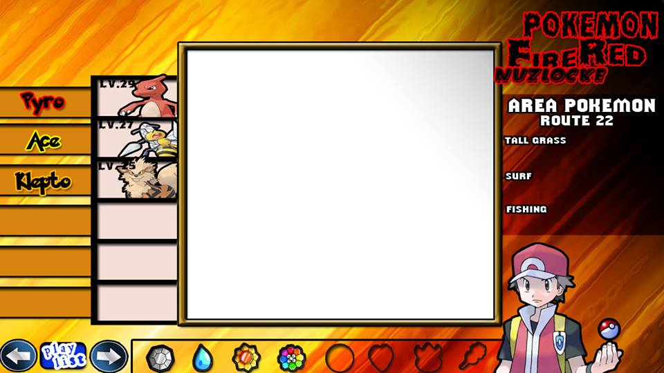 Pokemon FireRed Nuzlocke Layout