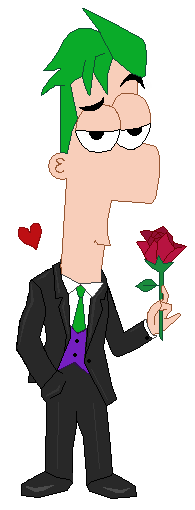 Ferb in his suit