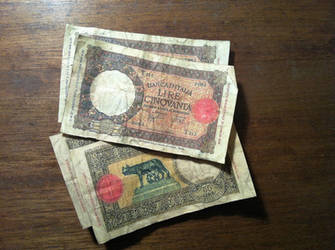 Reproduction 1937 50 Lira Banknotes by MichaelRMaranda