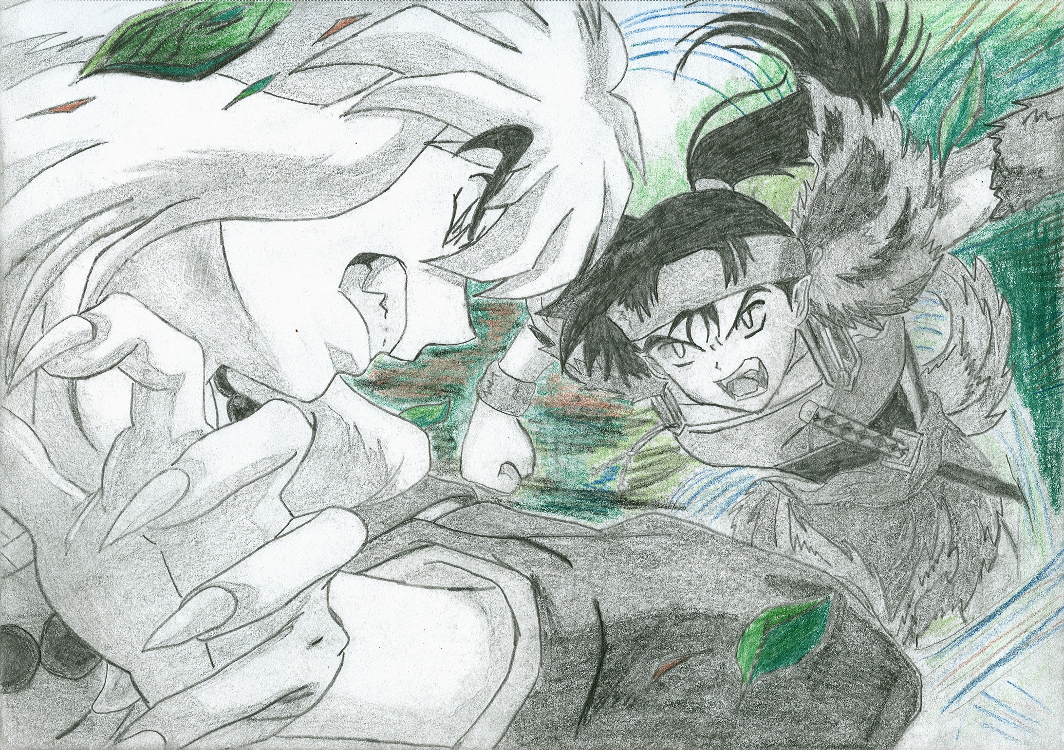 Kouga vs. Inuyasha