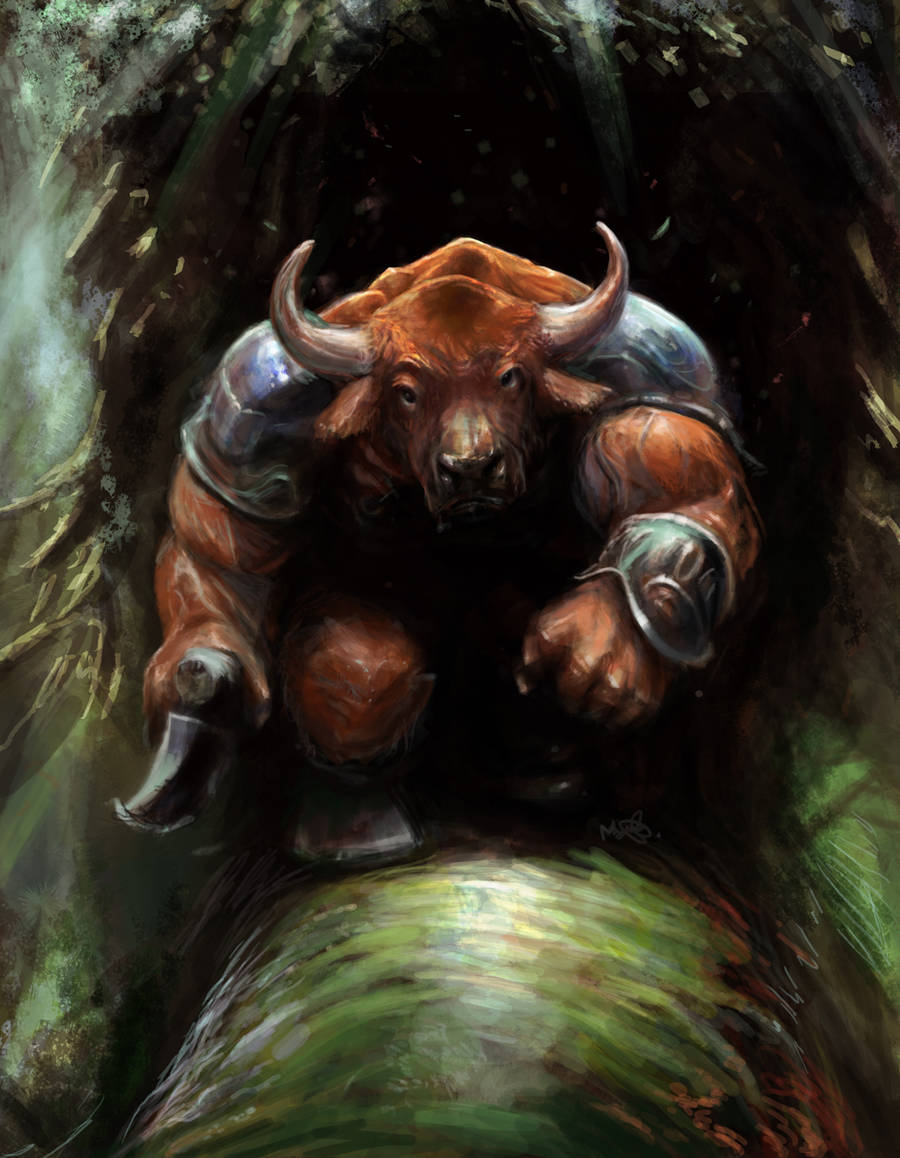 Minotaur Guard by Mitchellnolte