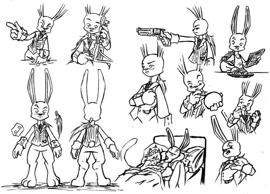 Mr Bunnyleone Char Sheet Ink