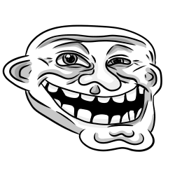 Trollface (PNG) by BlusterAster12 on DeviantArt