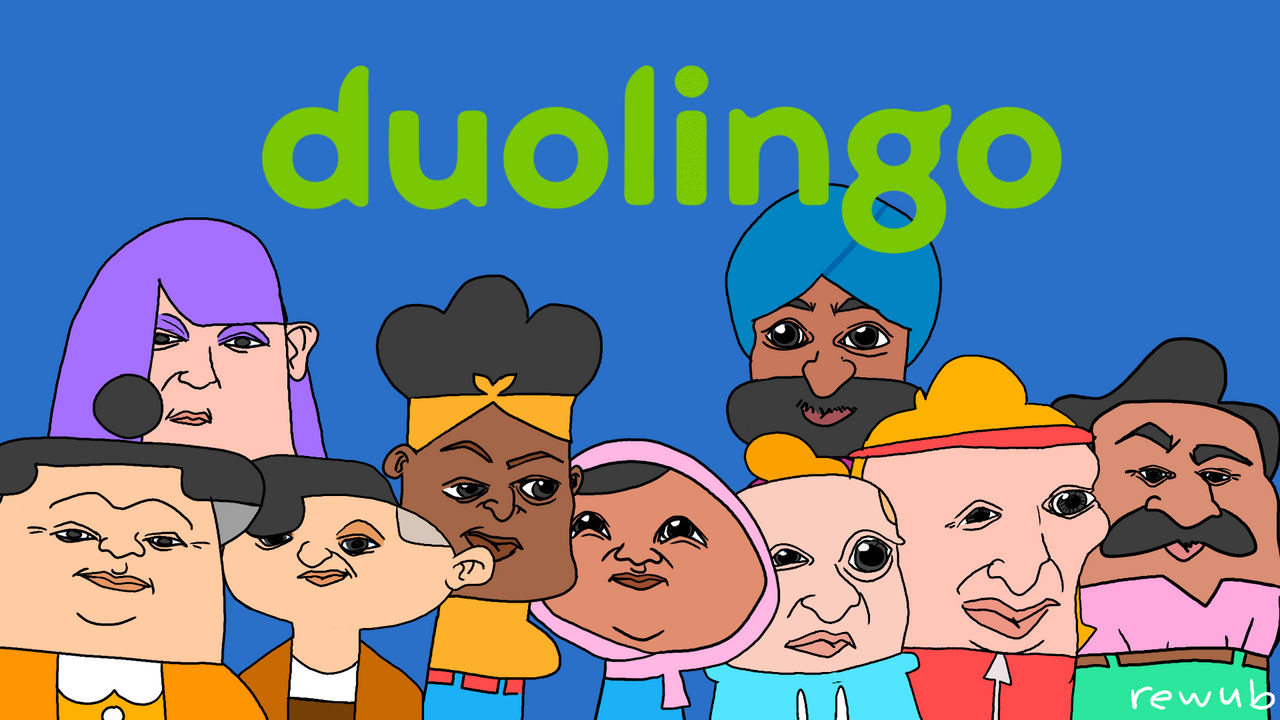 Duolingo drawing by rewub on DeviantArt